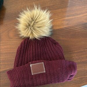 Love Your Melon Red and Cream Hat